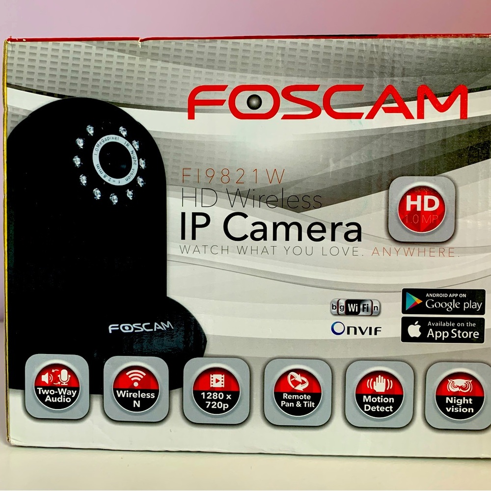Foscam HD Wireless IP Camera F19821 Two Way Audio Motion Detect Night Vision